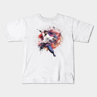 Karate & Kung Fu - Watercolor Kids T-Shirt